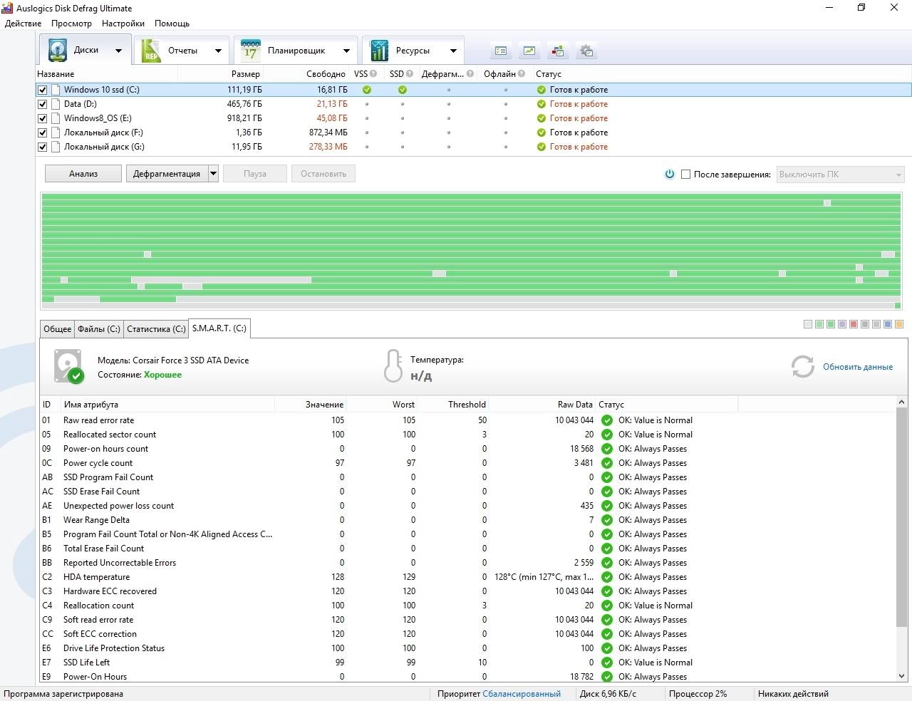 Активация Auslogics Disk Defrag Ultimate 4.13.0.2 RePack by TryRooM
