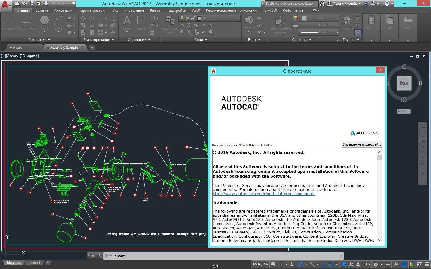 Активация Autodesk AutoCAD N.52.0.0