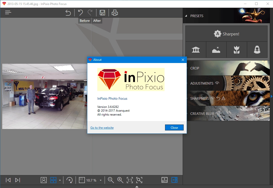 Активация Avanquest InPixio Photo Focus 3.6.6282