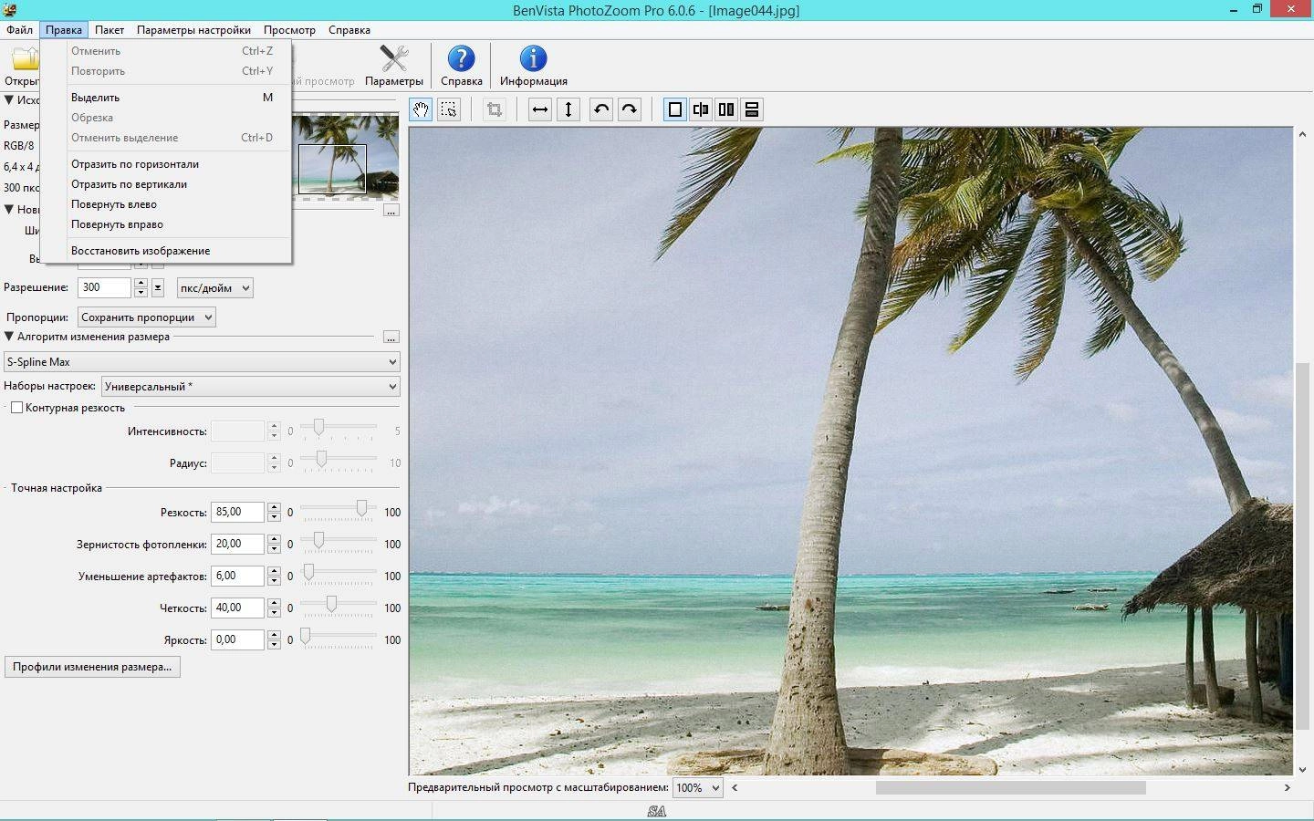 Активация Benvista PhotoZoom Pro 6.0.6 RePack by KpoJIuK