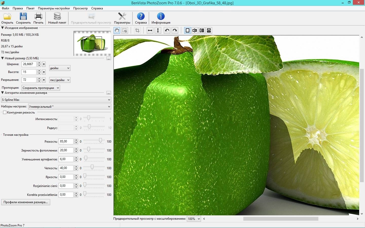 Активация Benvista PhotoZoom Pro 7.0.8 RePack by KpoJIuK