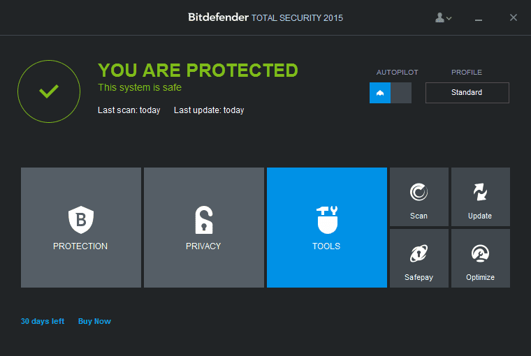 Активация BitDefender Total Security 18.14.0.1088
