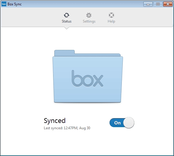 Активация Box Sync 4.0.6567