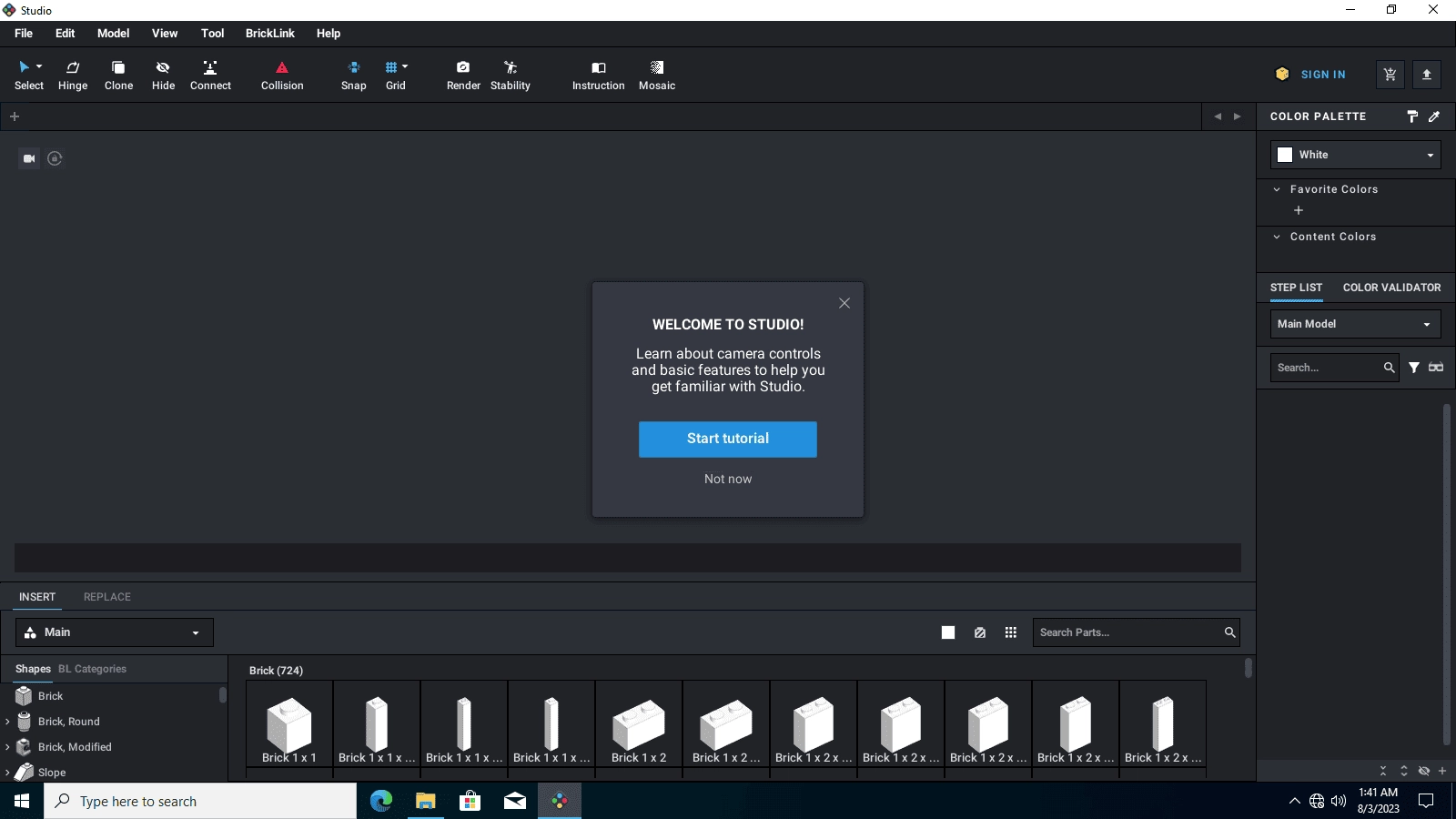 Активация Bricklink Studio 2.23.7