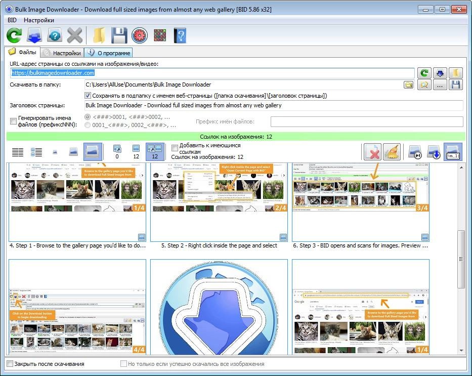 Активация Bulk Image Downloader Lite 5.86.0.0 repack by Wadimus