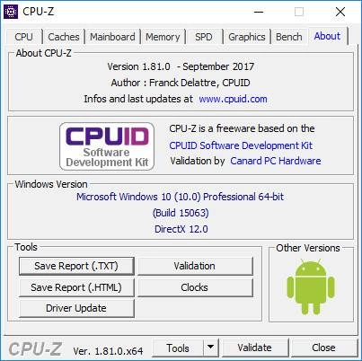 Активация CPU-Z 2.15.0 + Portable