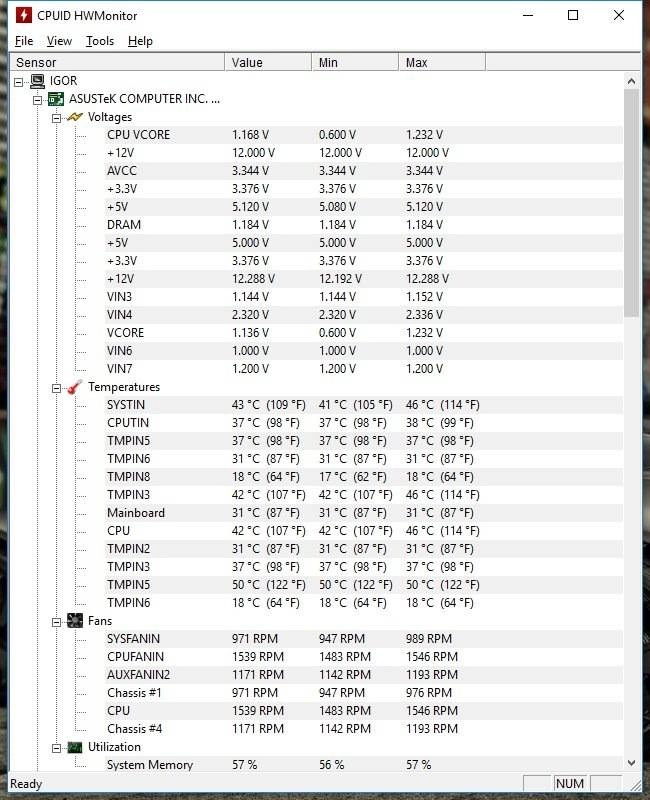 Активация CPUID HWMonitor 1.53 + Portable