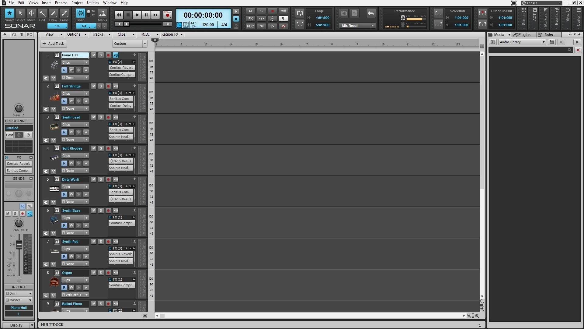 Активация Cakewalk SONAR Platinum 23.4.0 Build 38