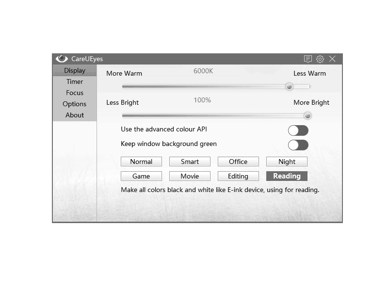 Активация CareUEyes 1.1.24.1 Pro Portable by Joo Seng