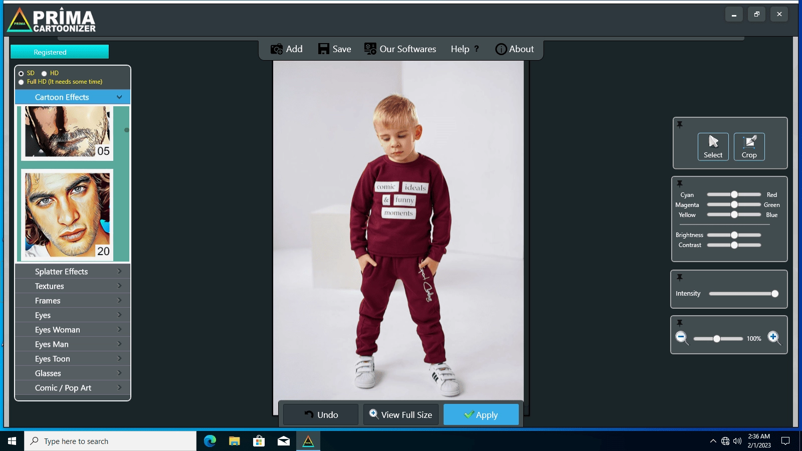 Активация CartoonArt - Prima Cartoonizer 5.0.6