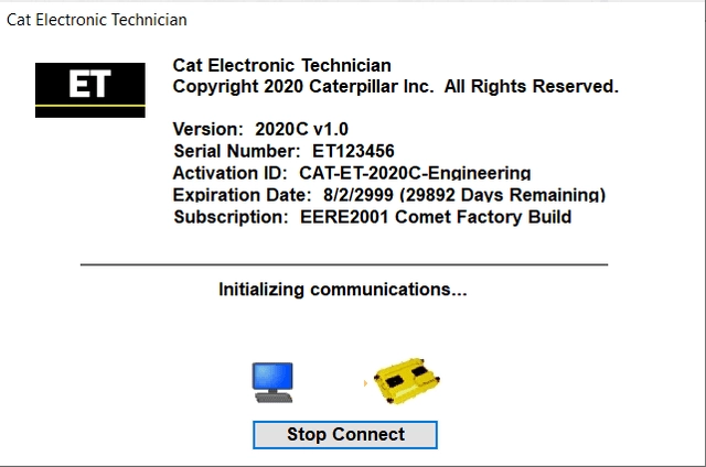 Активация Caterpillar Electronic Technician 2020С
