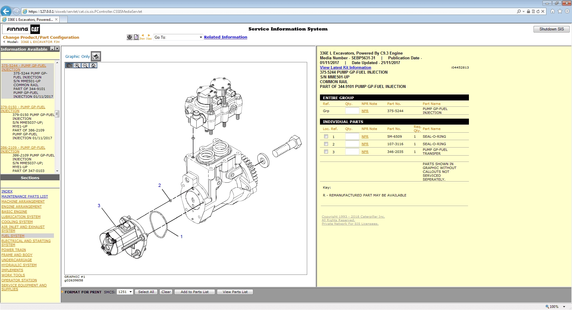 Активация Caterpillar SIS 01.2021
