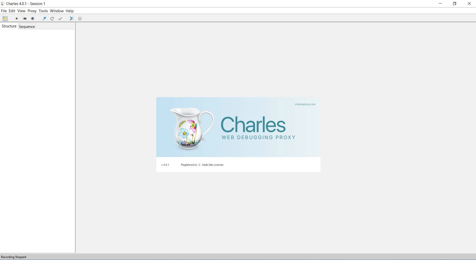 Активация Charles Web Debugging Proxy 4.0.1