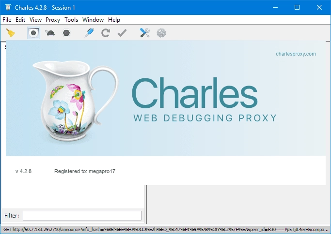 Активация Charles Web Debugging Proxy 4.2.8