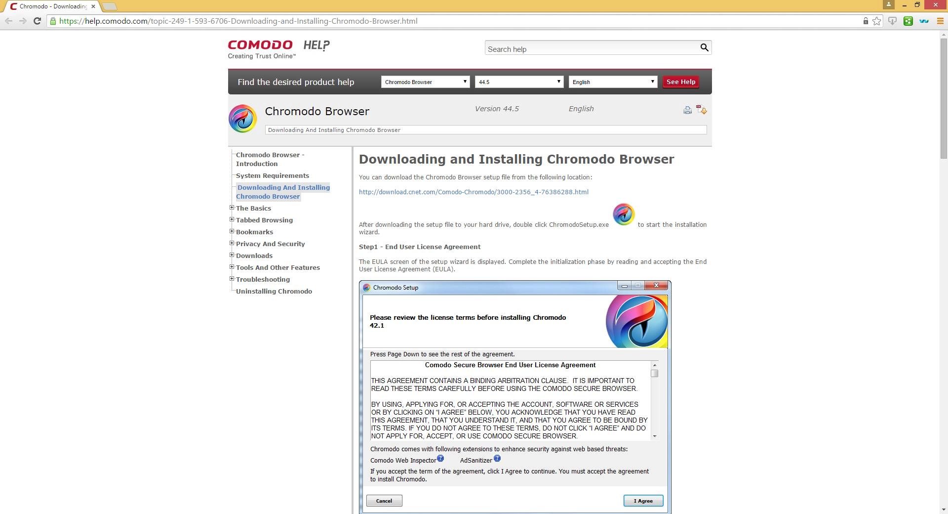Активация Chromodo Browser 44.5.7.269 + Portable