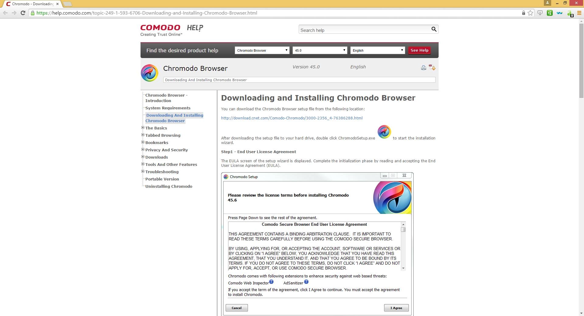 Активация Chromodo Browser 45.8.12.391 + Portable