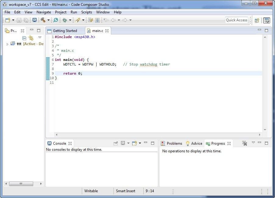 Активация Code Composer Studio 7.0.0.00043
