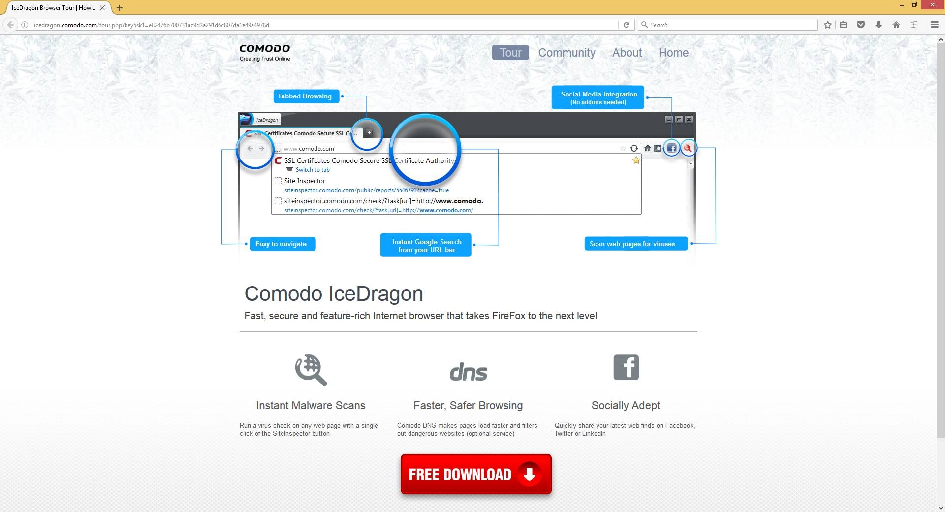Активация Comodo IceDragon 45.0.0.5 + Portable