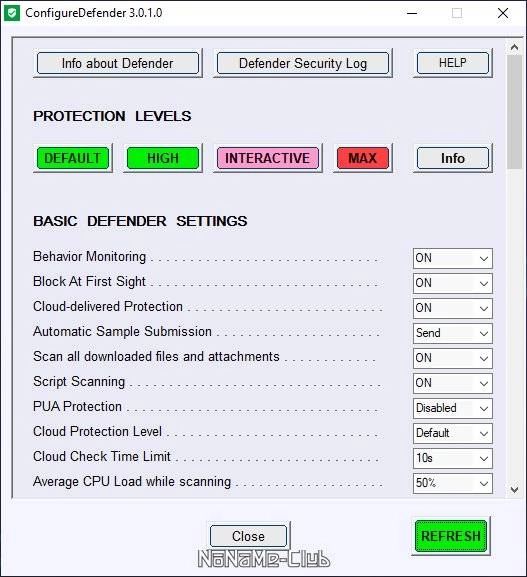 Активация ConfigureDefender 3.1.1.1 Portable