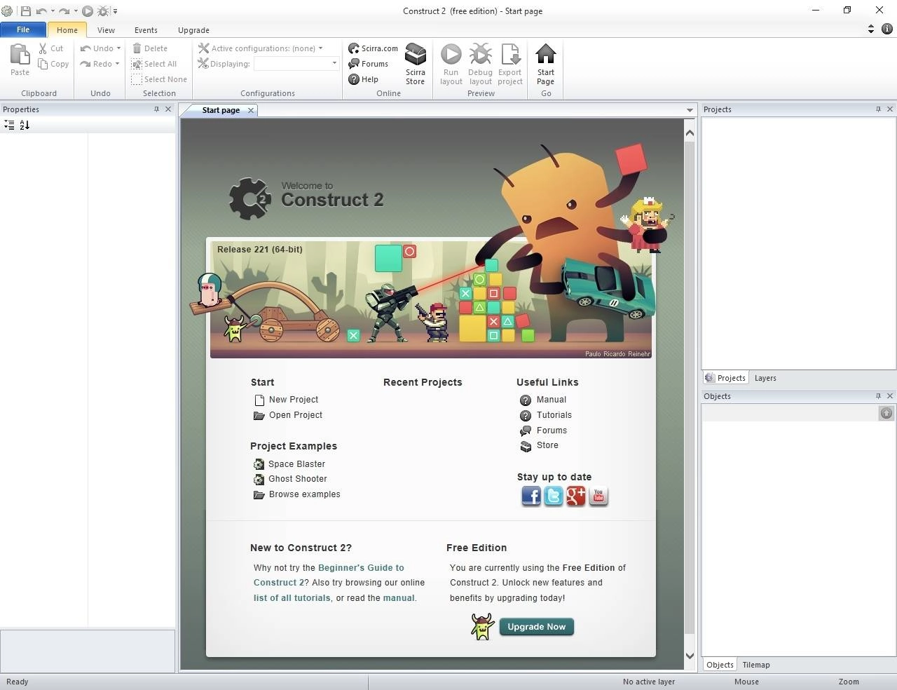 Активация Construct 2 Business Edition r221 Stable