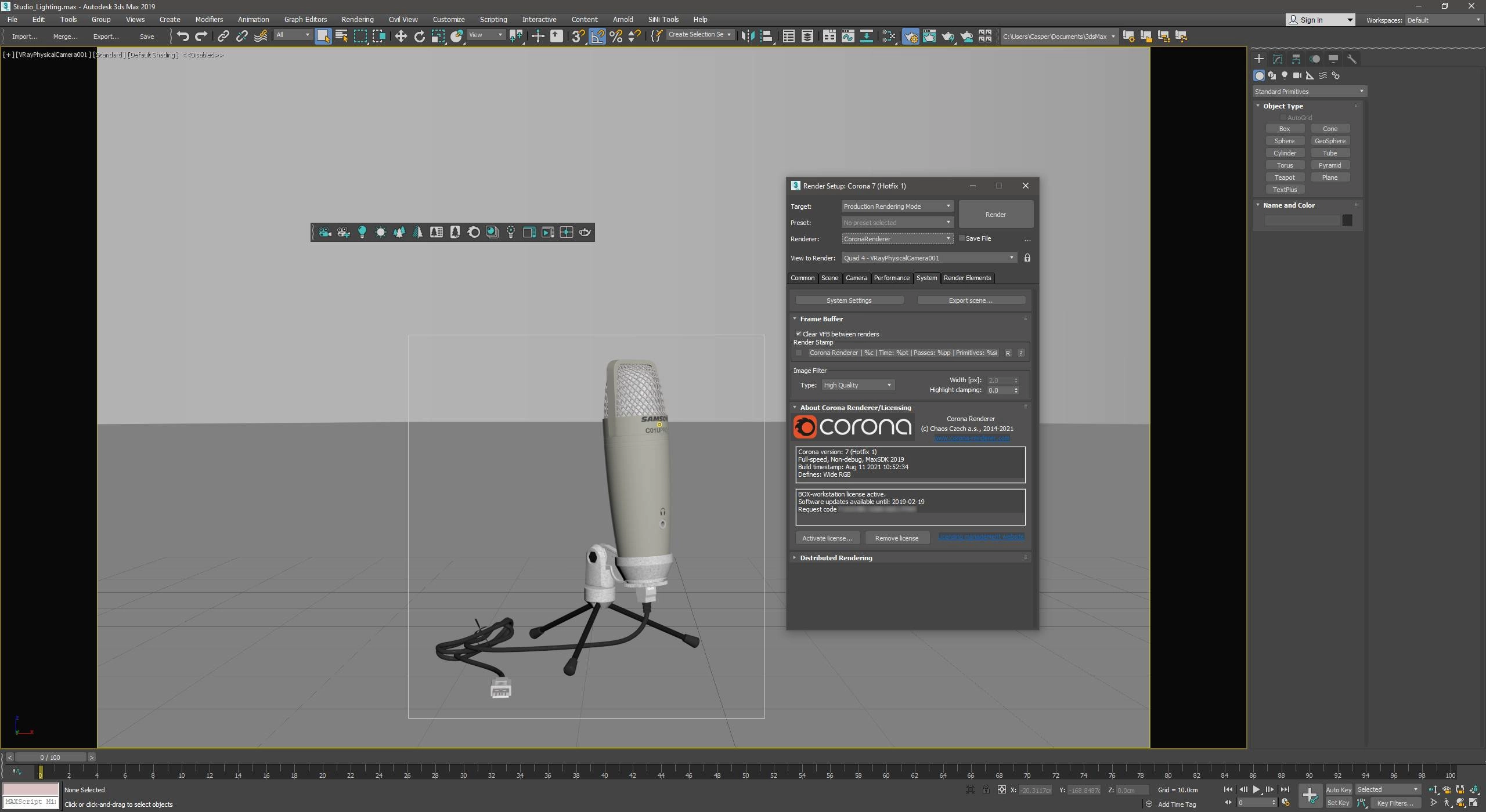 Активация Corona Renderer 7 for 3ds Max 2014-2022