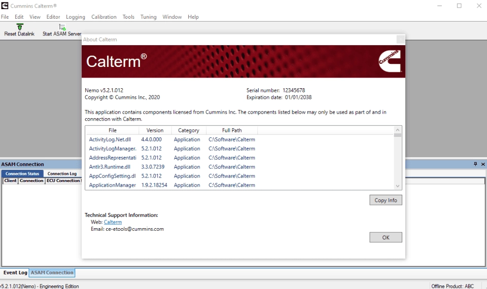 Активация Cummins Calterm V5.3