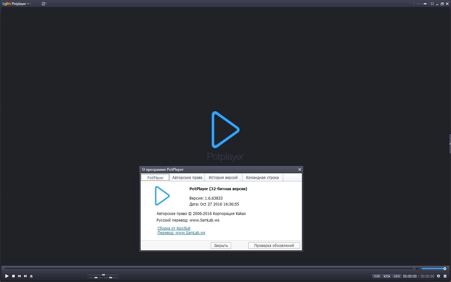 Активация Daum PotPlayer 1.6.63833 Stable RePack by KpoJIuK