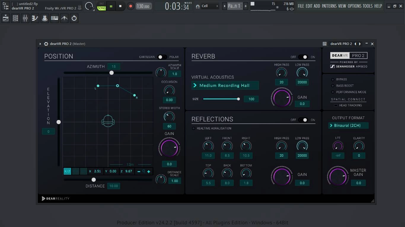 Активация Dear Reality - dearVR PRO 2 2.1.0 VST 3, AAX