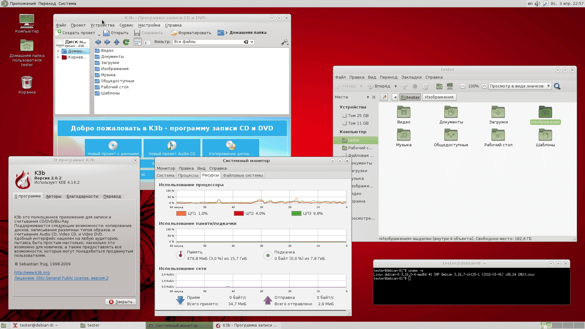 Активация Debian GNU/Linux 8.6.0 Jessie 3xDVD, 1x netinstCD