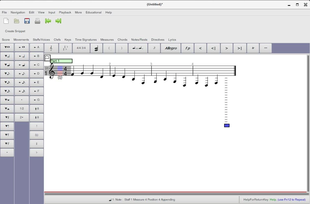 Активация Denemo 2.6 Portable