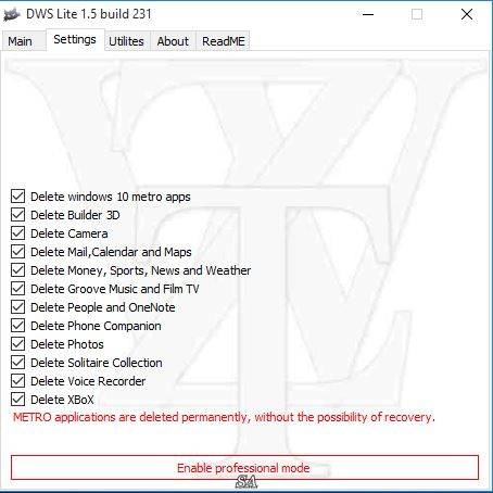 Активация Destroy Windows 10 Spying 1.5 Build 231