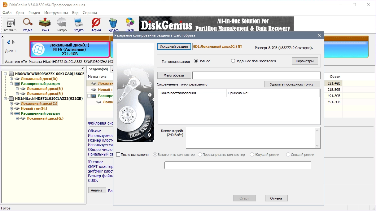 Активация DiskGenius Professional 5.0.0.589 RePack by WYLEK