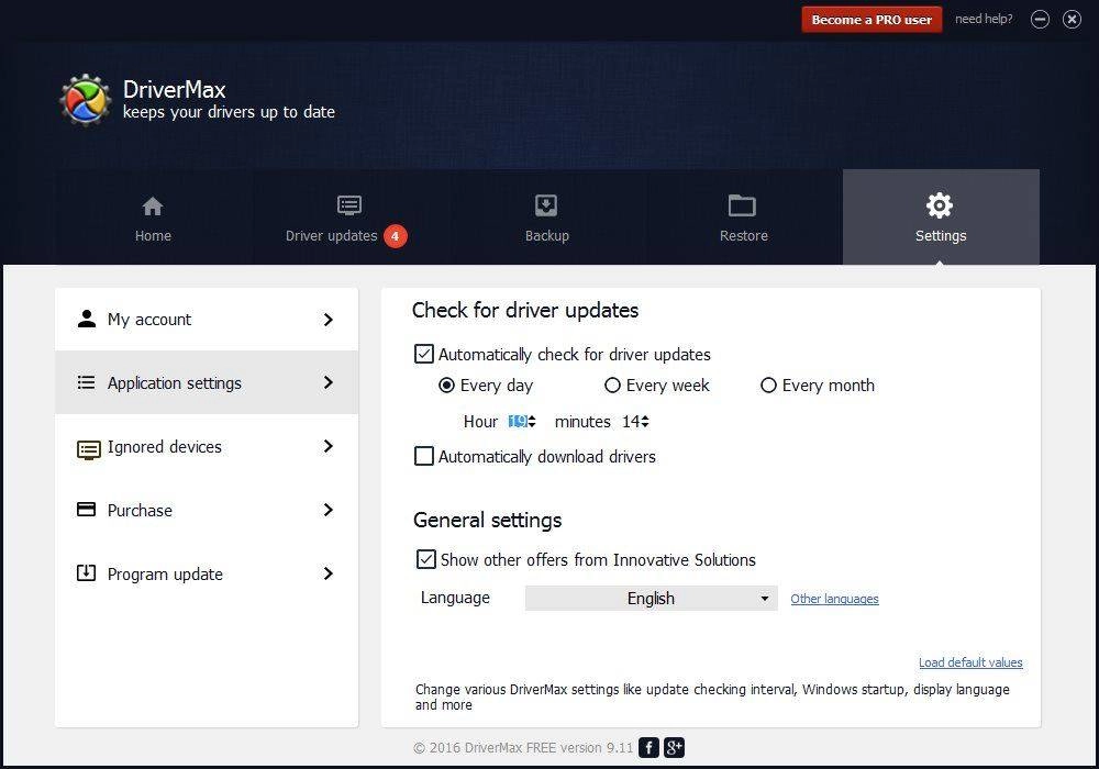 Активация DriverMax Free 9.12