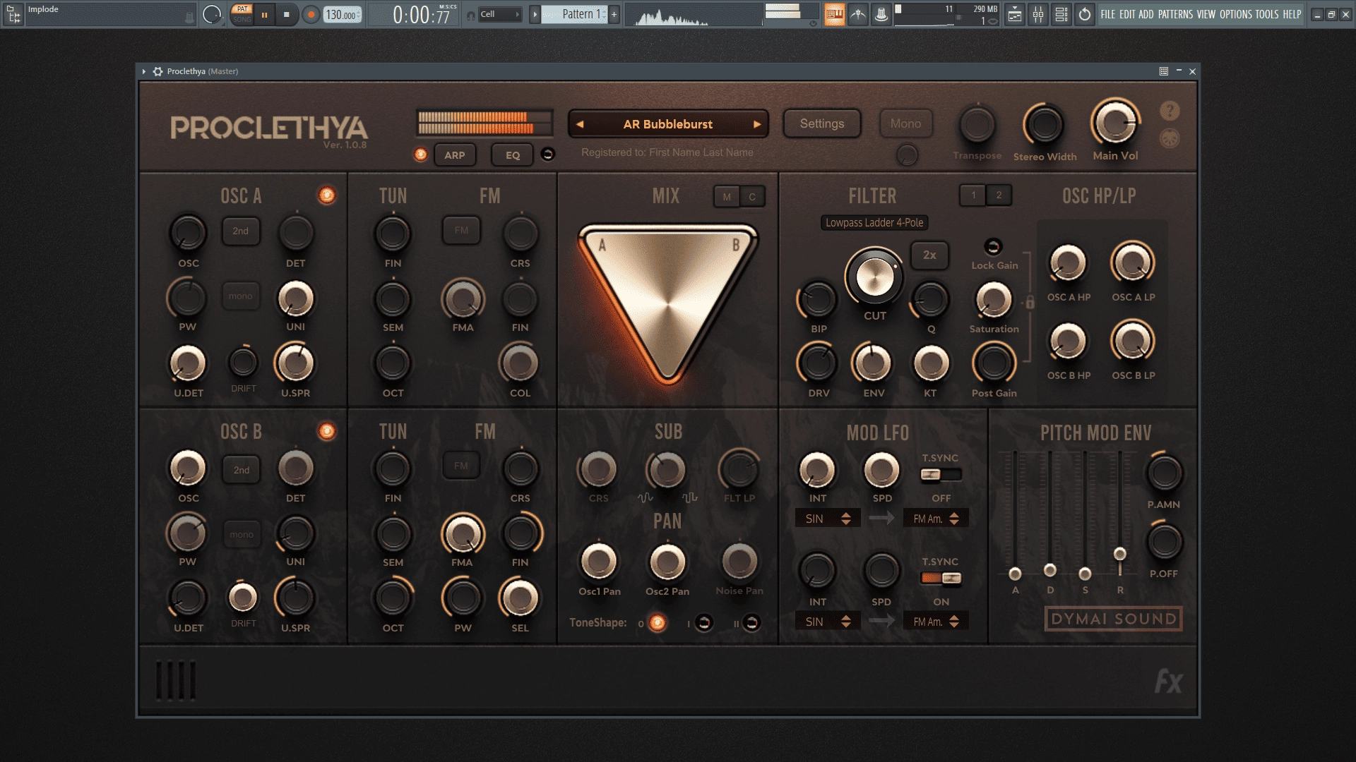 Активация Dymai Sound - Proclethya 1.0.9 VSTi, VSTi3