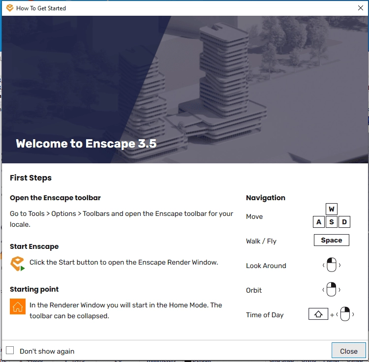 Активация Enscape 3D 3.5.5
