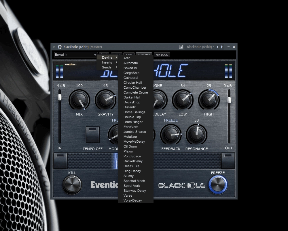 Активация Eventide - BlackHole 2.0.8 VST, AAX RePack by AudioUTOPiA