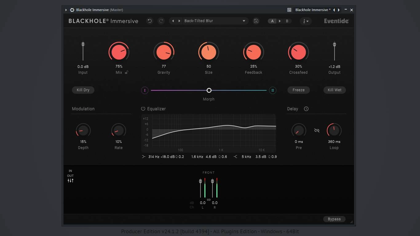 Активация Eventide - Blackhole Immersive 1.3.0 VST 3, AAX RePack by R2R