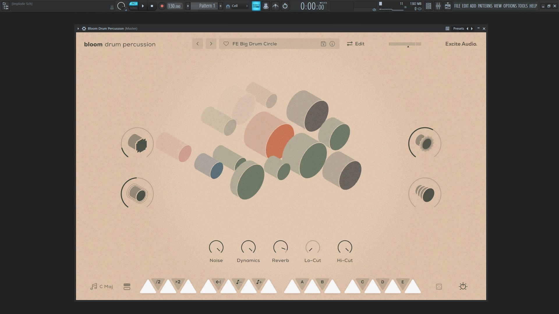 Активация Excite Audio - Bloom Drum Percussion 1.0.0 STANTALONE, VSTi, VSTi 3, AAX