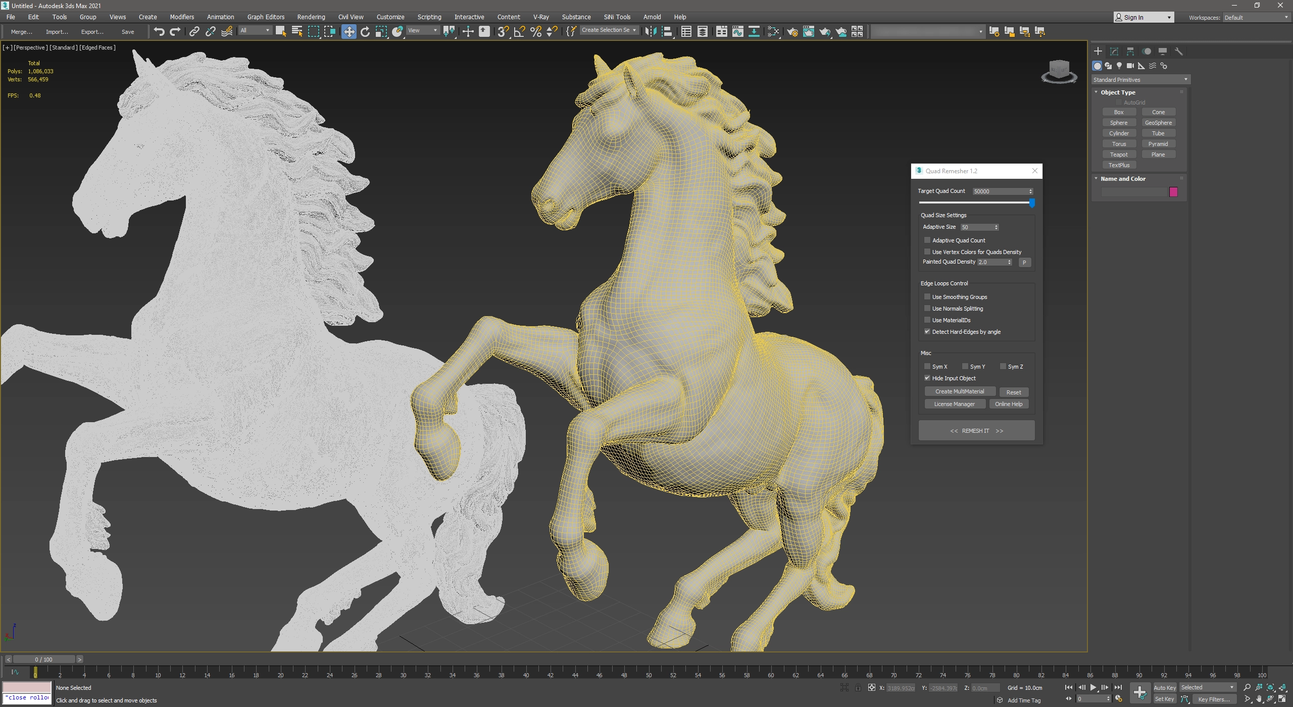Активация Exoside QuadRemesher 1.2.1 for 3ds Max