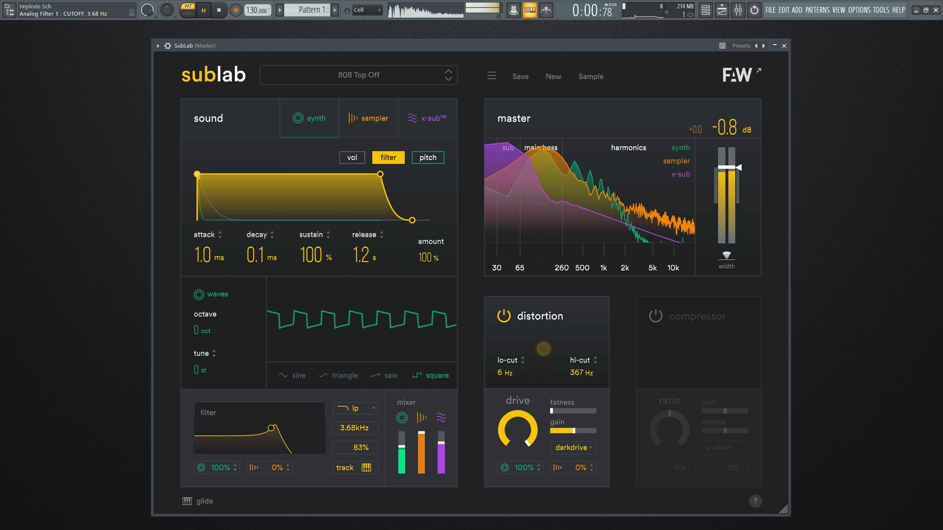 Активация FAW SubLab 1.1.9 STANDALONE, VSTi, VSTi3, AAX RePack by TeamCubeadooby