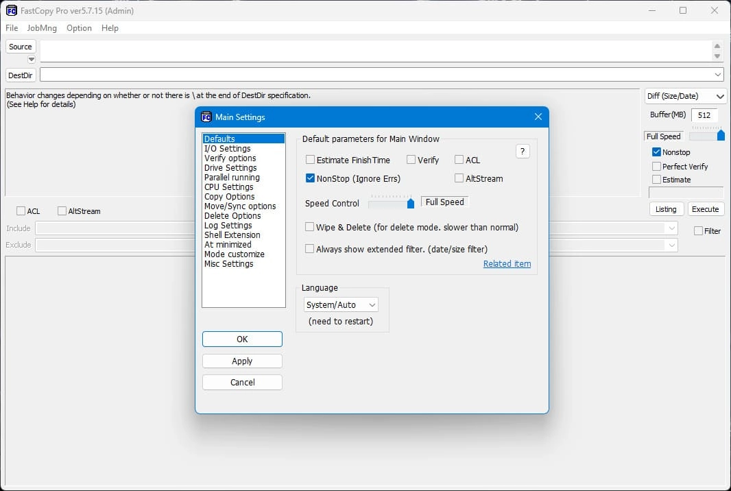 Активация FastCopy Pro 5.7.15 Portable by FC Portables