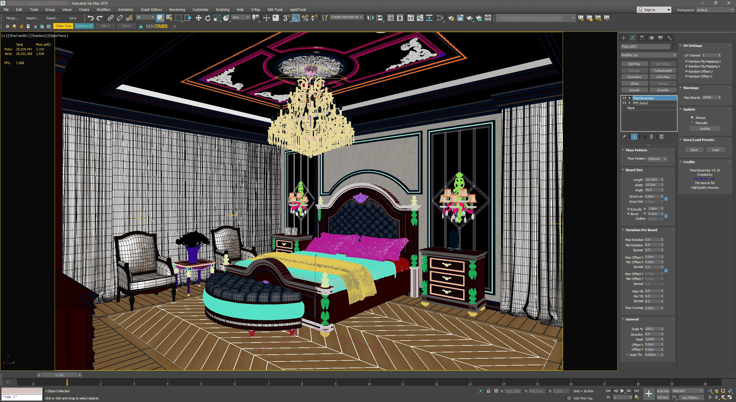 Активация FloorGenerator 2.10 for 3ds Max 2013-2024