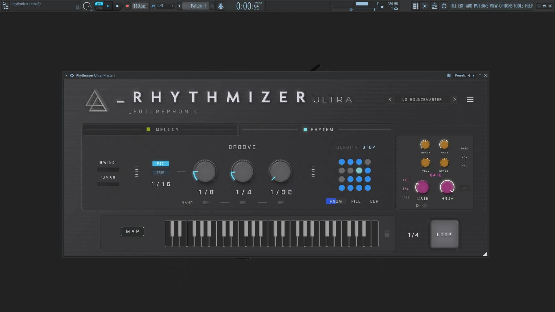 Активация Futurephonic - Rhythmizer Ultra 1.1.0 CLAP, VSTi 3 RePack by TCD