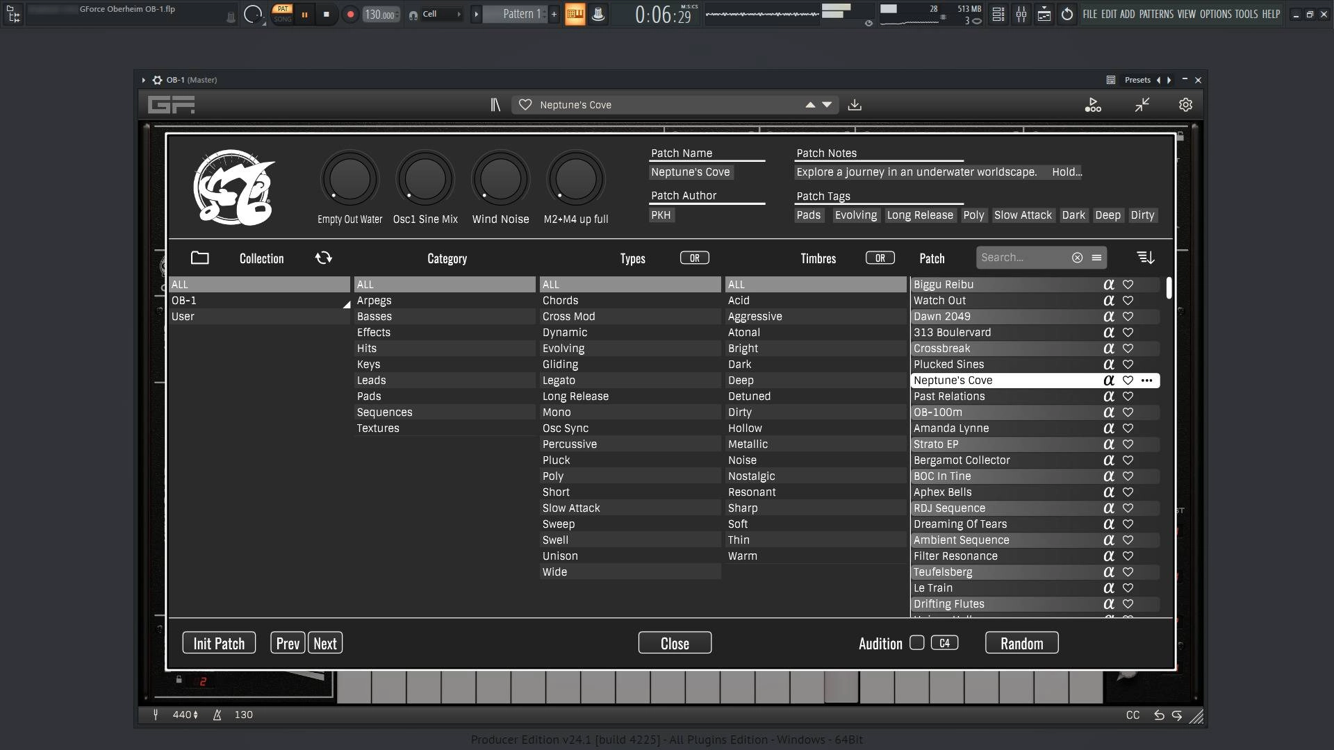 Активация GForce - Oberheim OB-1 1.0.0 Standalone, VSTi, VSTi 3, AAX