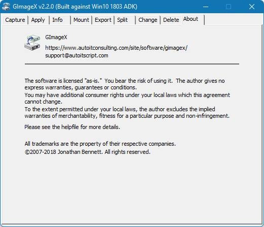 Активация GImageX 2.2.0 Portable