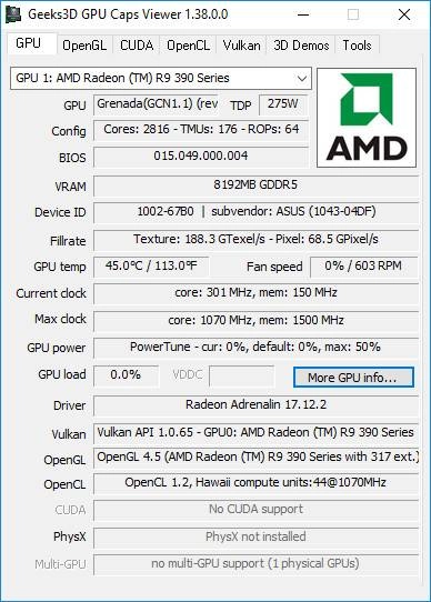 Активация GPU Caps Viewer 1.43.1.0 Portable