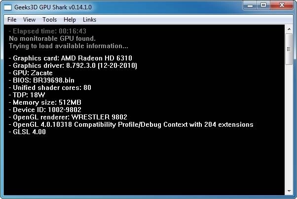 Активация GPU Shark 0.32.0 Portable