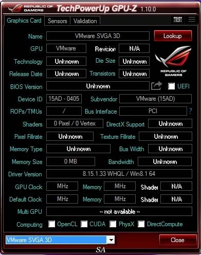 Активация GPU-Z 1.10.0 + ASUS ROG Skin