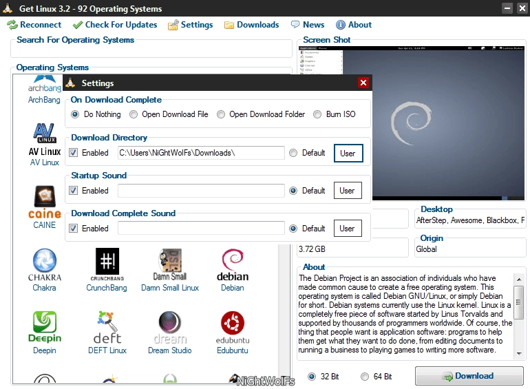 Активация Get Linux 3.2
