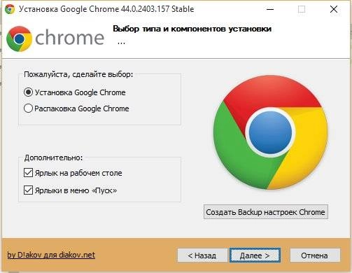 Активация Google Chrome 44.0.2403.157 Stable RePack by D!akov